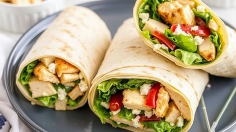 3 Delicious Grilled Chicken Caesar Salad Wraps